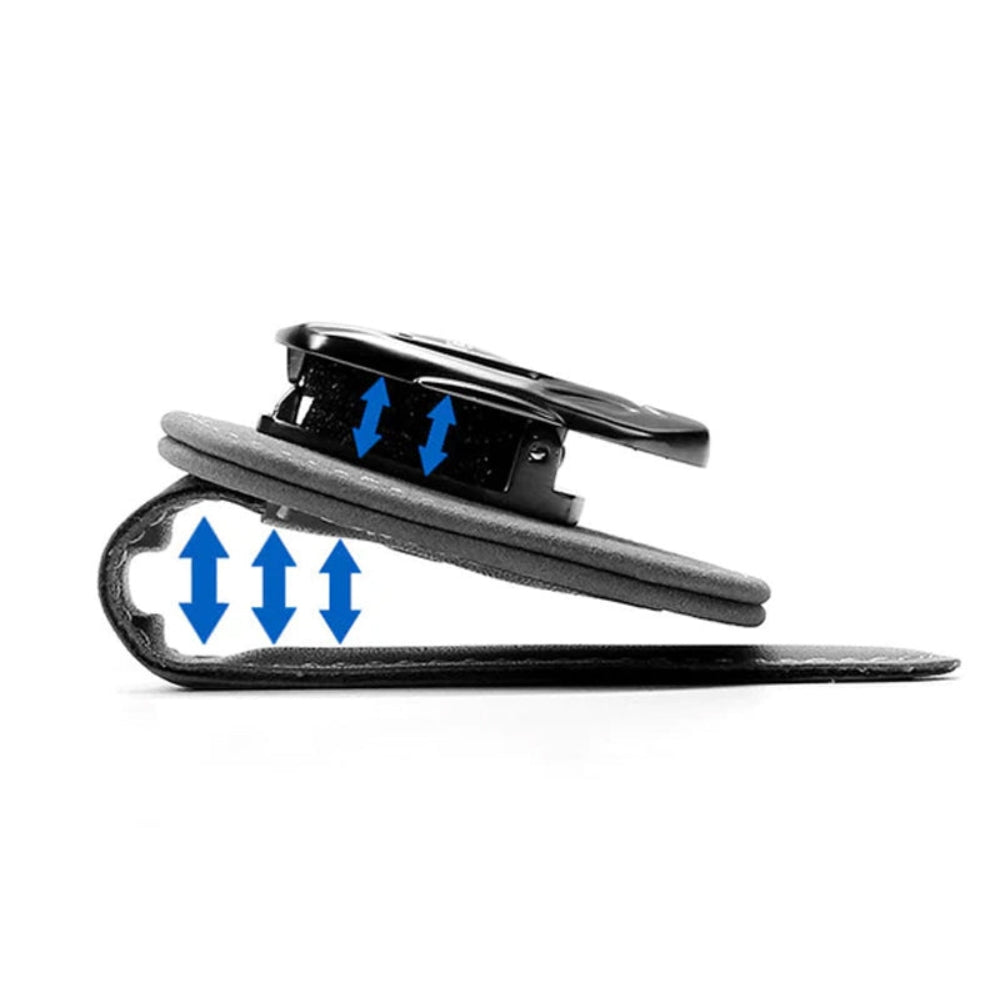 Wildleder-Multifunktionsbrillenclip mit Ihrem Autologo