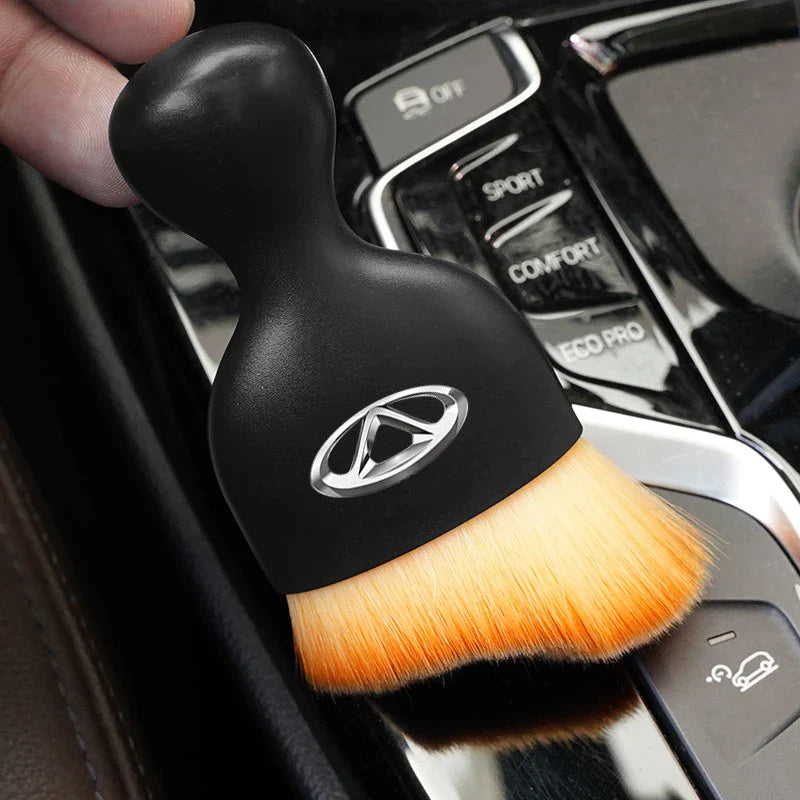 Car interior dust sweeping soft brush